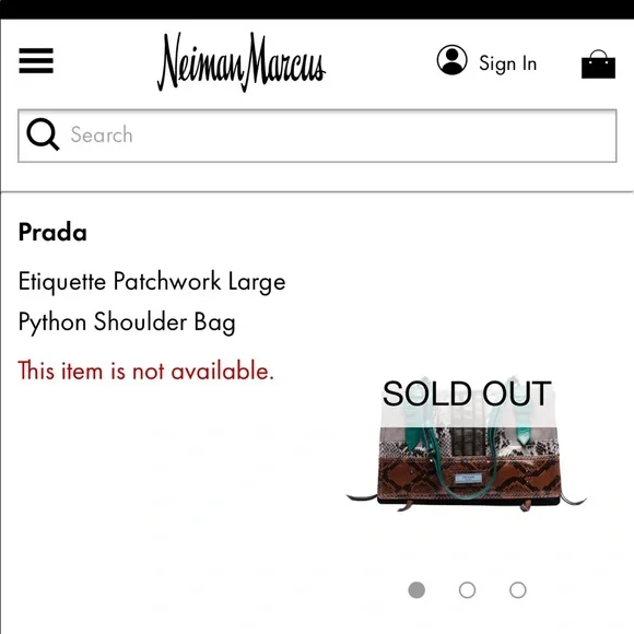 Rare PRADA Etiquette Patchwork Python Shoulder Bag - Picture 15 of 16